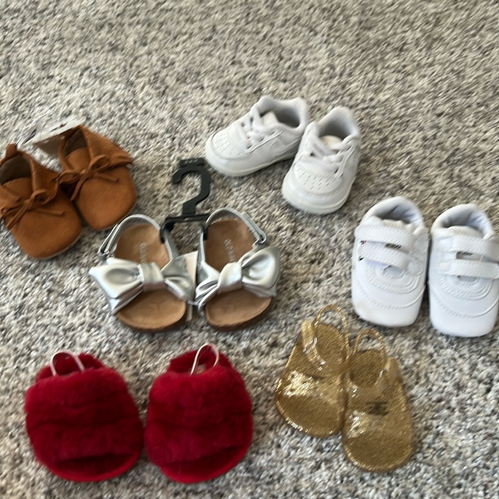 Infant girl shoes LOT OF 6- check out the Uggs!